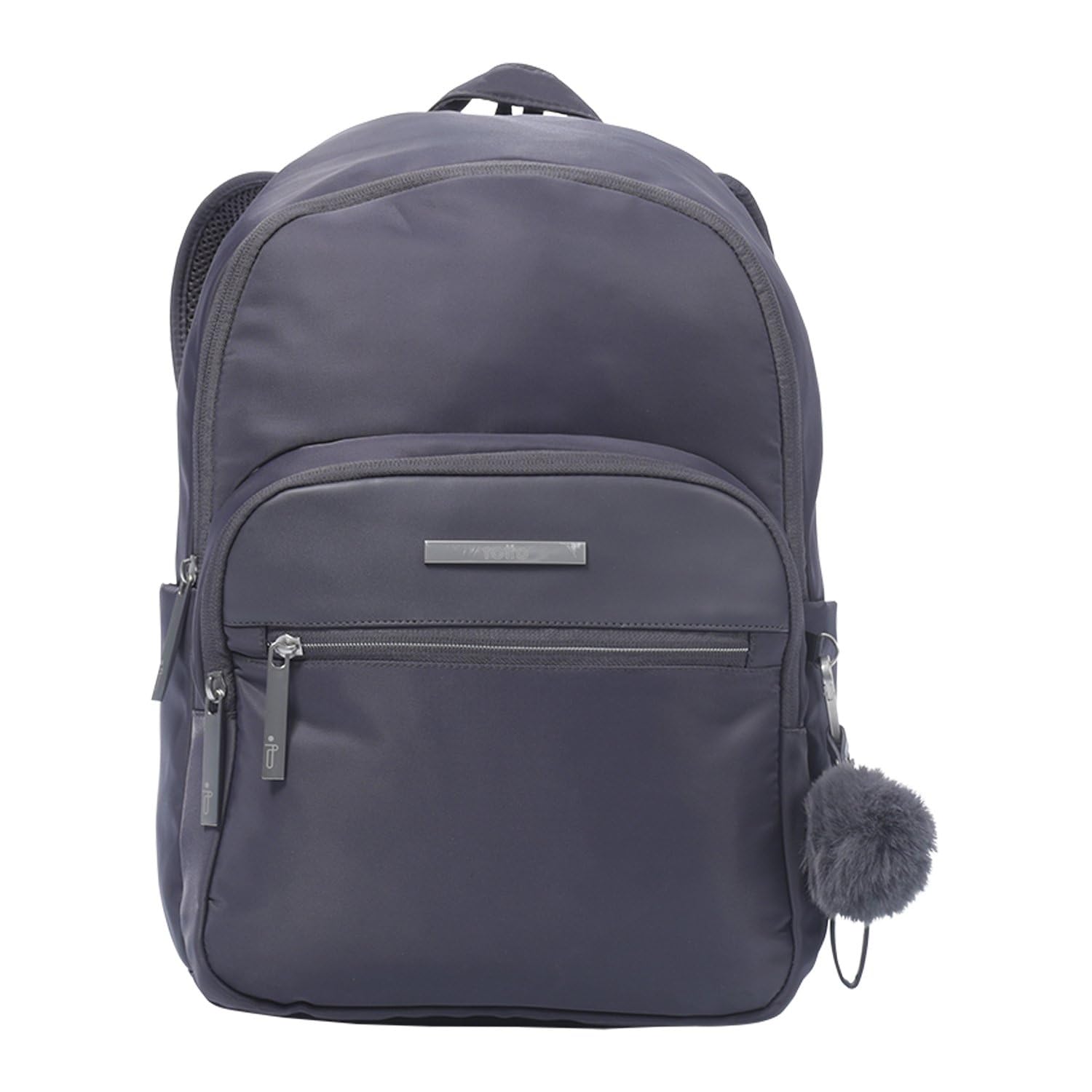 TOTTO - Mochila para Ordenador Portátil de 13 Pulgadas, Modelo Adelaide 3, Bolsillo Secreto, 3 Compartimentos, 2 Bolsillos Botella, Correa para Colgar en Maleta, Cómoda y Resistente, Color Periscope