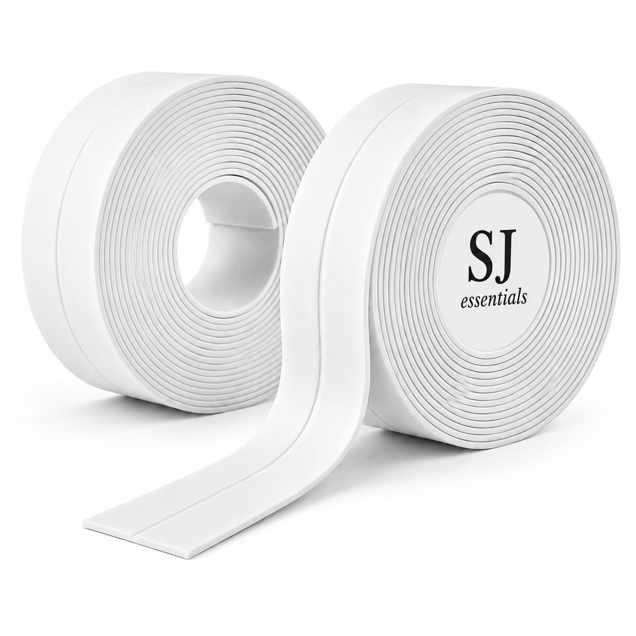 2 Pcs Bath Sealant Strip Self Adhesive 22mm x 3.35m Roll – Waterproof Bathroom Sealant Tape with Sealing Tool – Caulk Strip for Toilet, Bathtub, Shower, Sink, Wall Corner, Kitchen (22mm x 3.35m)