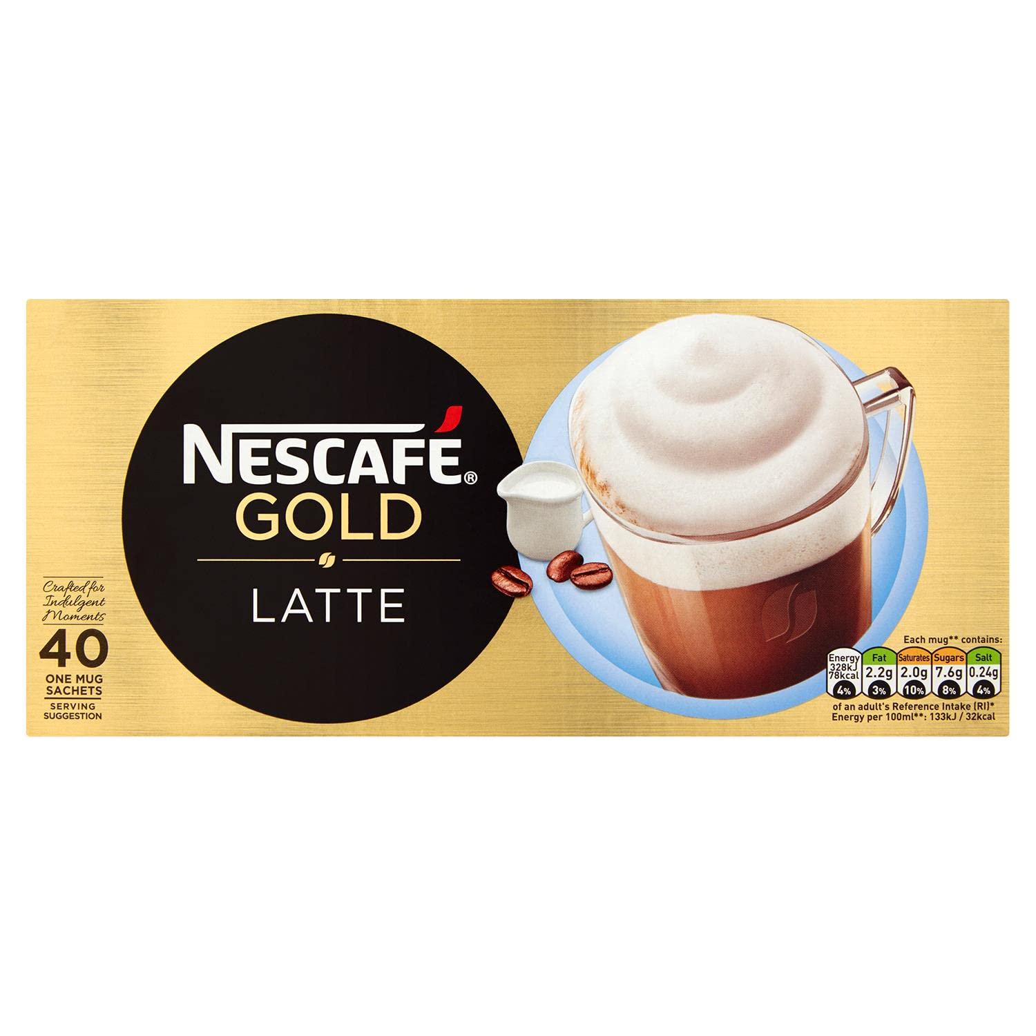 NESCAFE Latte SACHETS PK40 780G 12240290