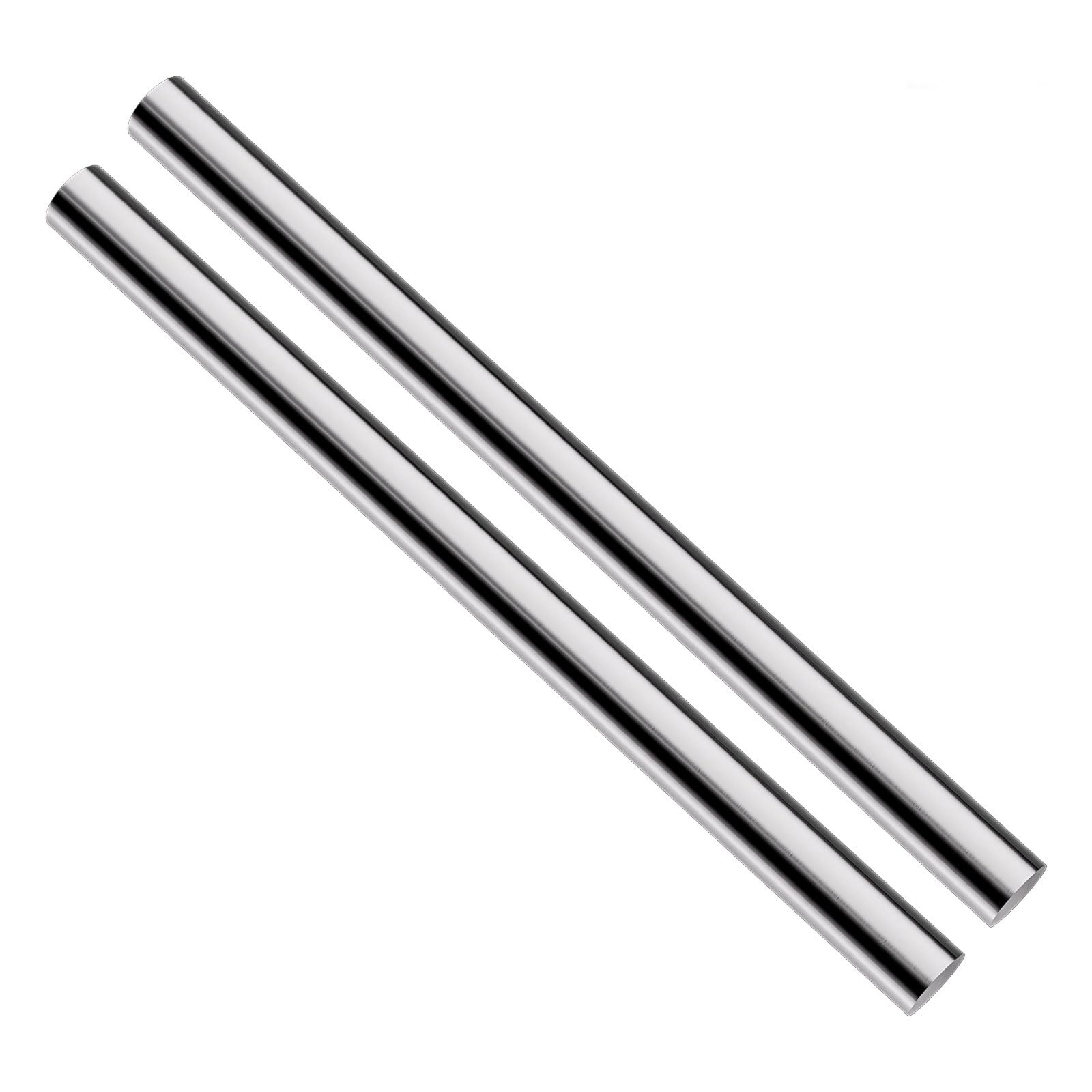 Round Steel Rod, 20mm HSS Lathe Bar Stock Tool 300mm Long, for Shaft Gear Drill Lathes Boring Machine Turning DIY Craft Tool, 2pcs DRINYOUNG(20mm