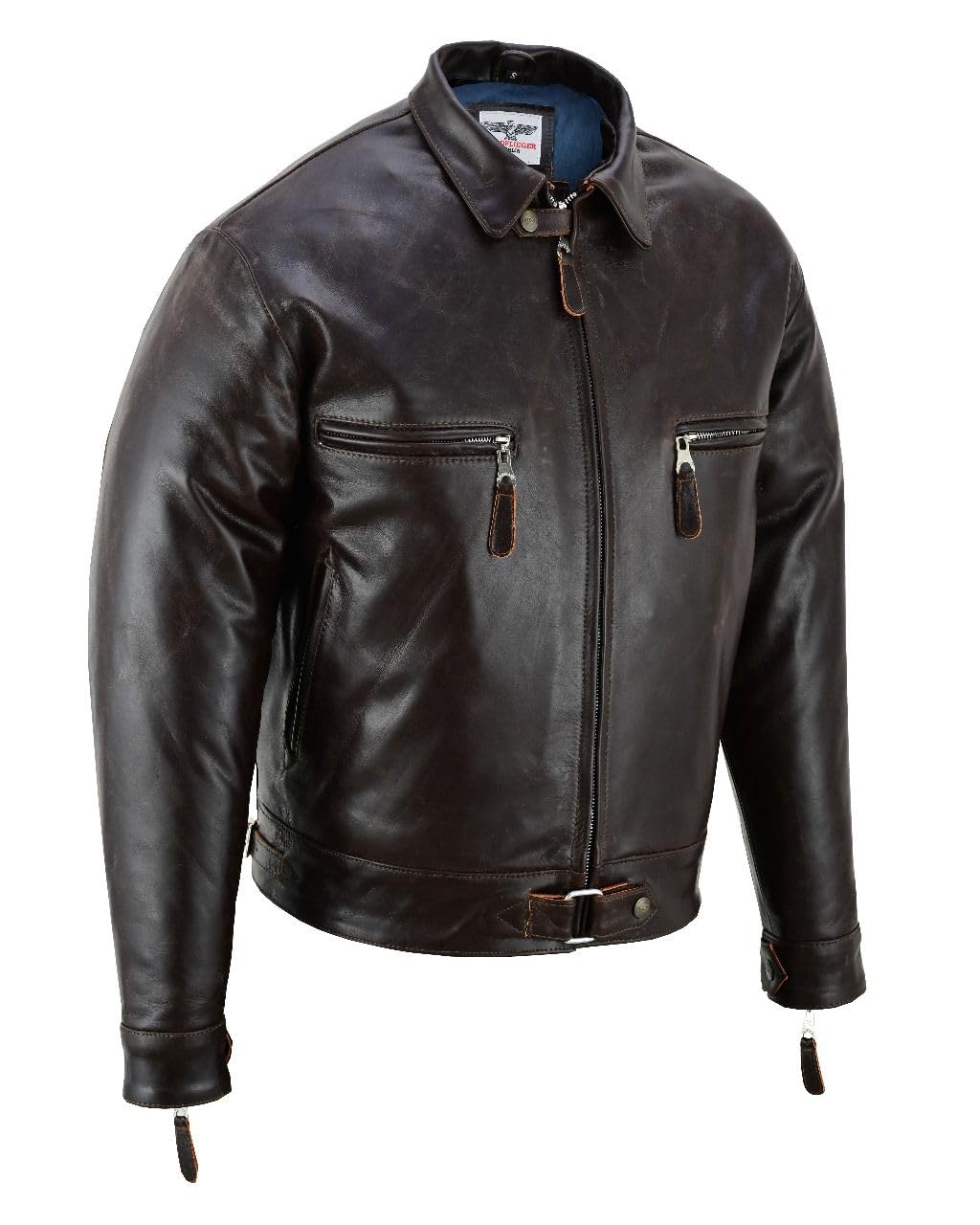 Noble House BF-109 Uomo Pilota caccia Giacca In Pelle Uomo marrone Pelle di cavallo