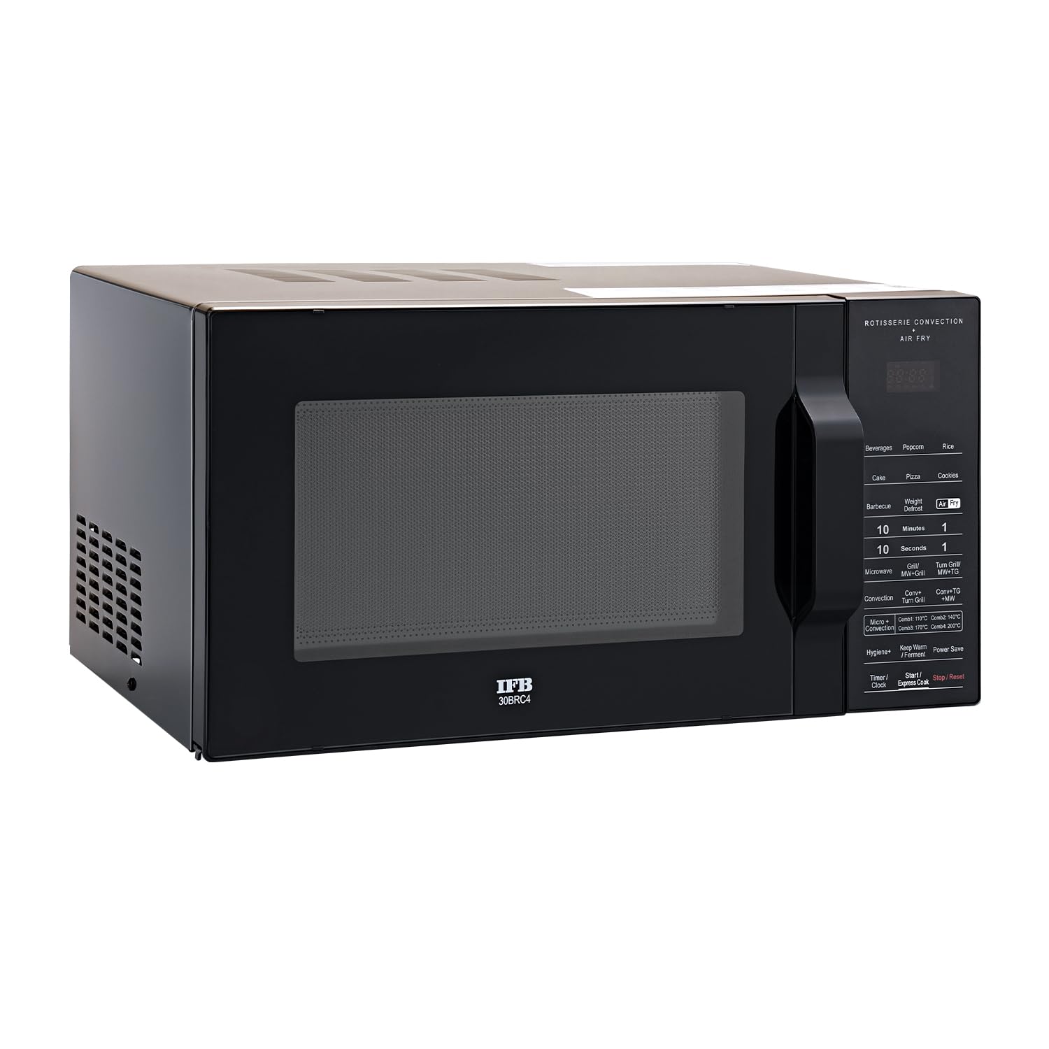 IFB 30BRC4 Convection Microwave, perspective view mostrant el tauler de control
