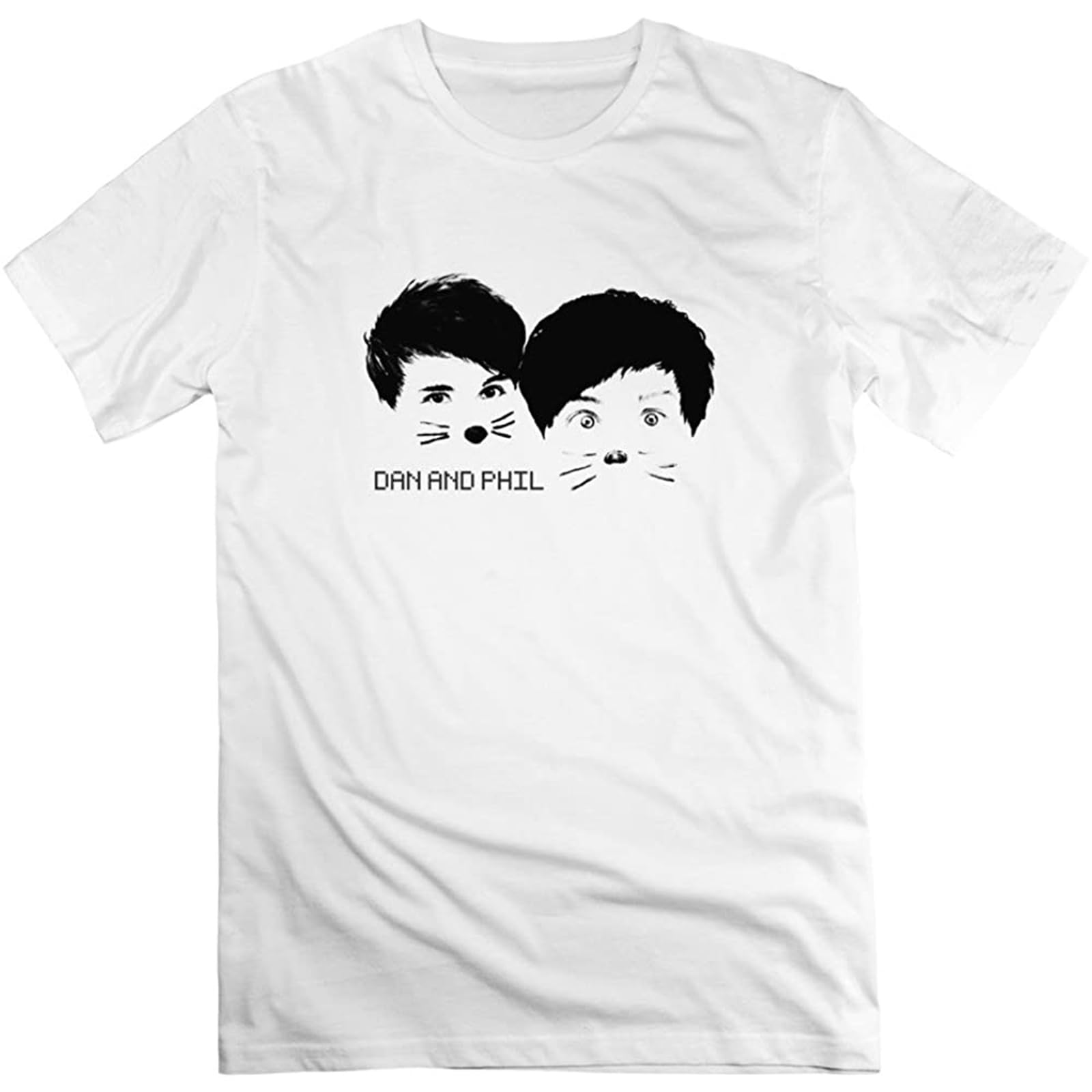 Mens Dan and Phil T Shirts White