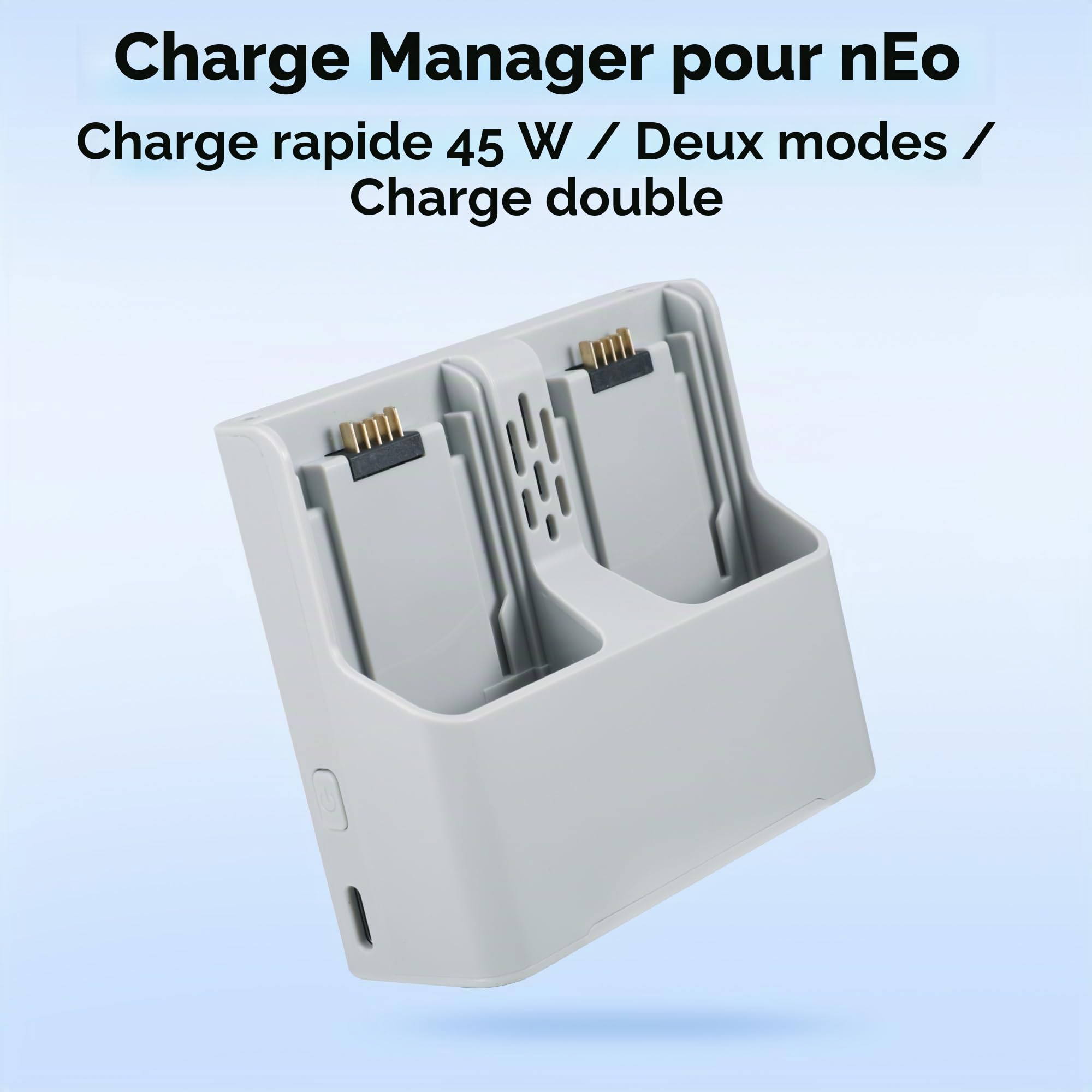 Chargeur de batterie pour DJI Neo, station de charge bidirectionnelle, drone, chargeur rapide à deux voies pour Neo, station de charge de batterie, accessoires de chargeur de batterie double