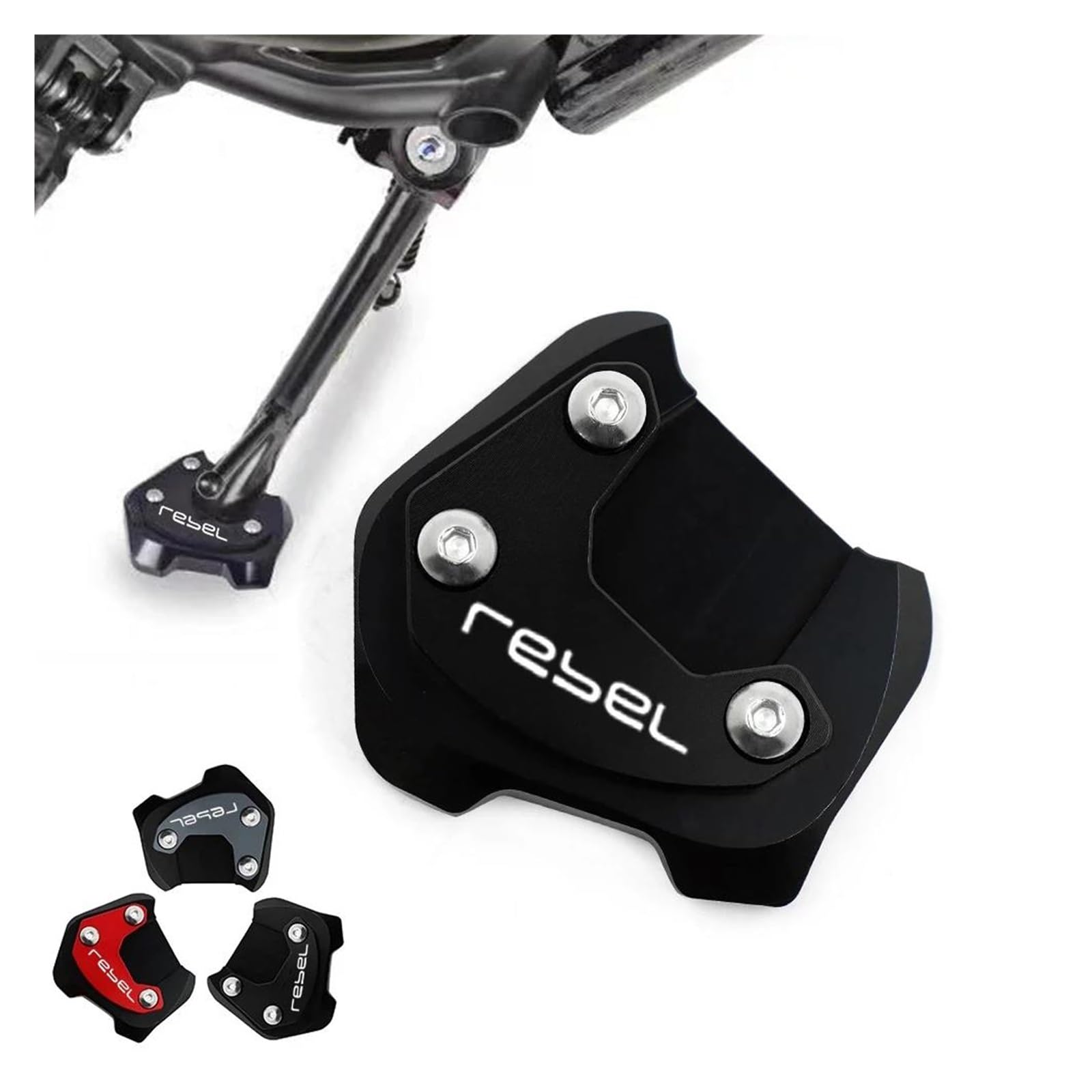 Per Rebel CMX300 CMX500 CMX 300 500 Tutti Gli Anni Piastra Di Supporto Laterale(Black3)