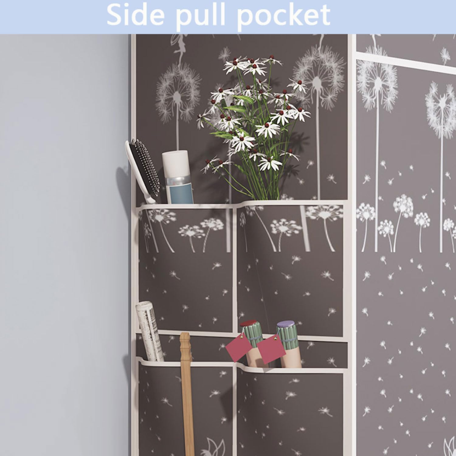 Kleiderschrank aus Stoff zusammenklappbar, mit Kleiderstange einfacher Kleiderschrank Organizer für Spielzeug Schuhe Taschen Wohnzimmer Schlafzimmer Garderobe