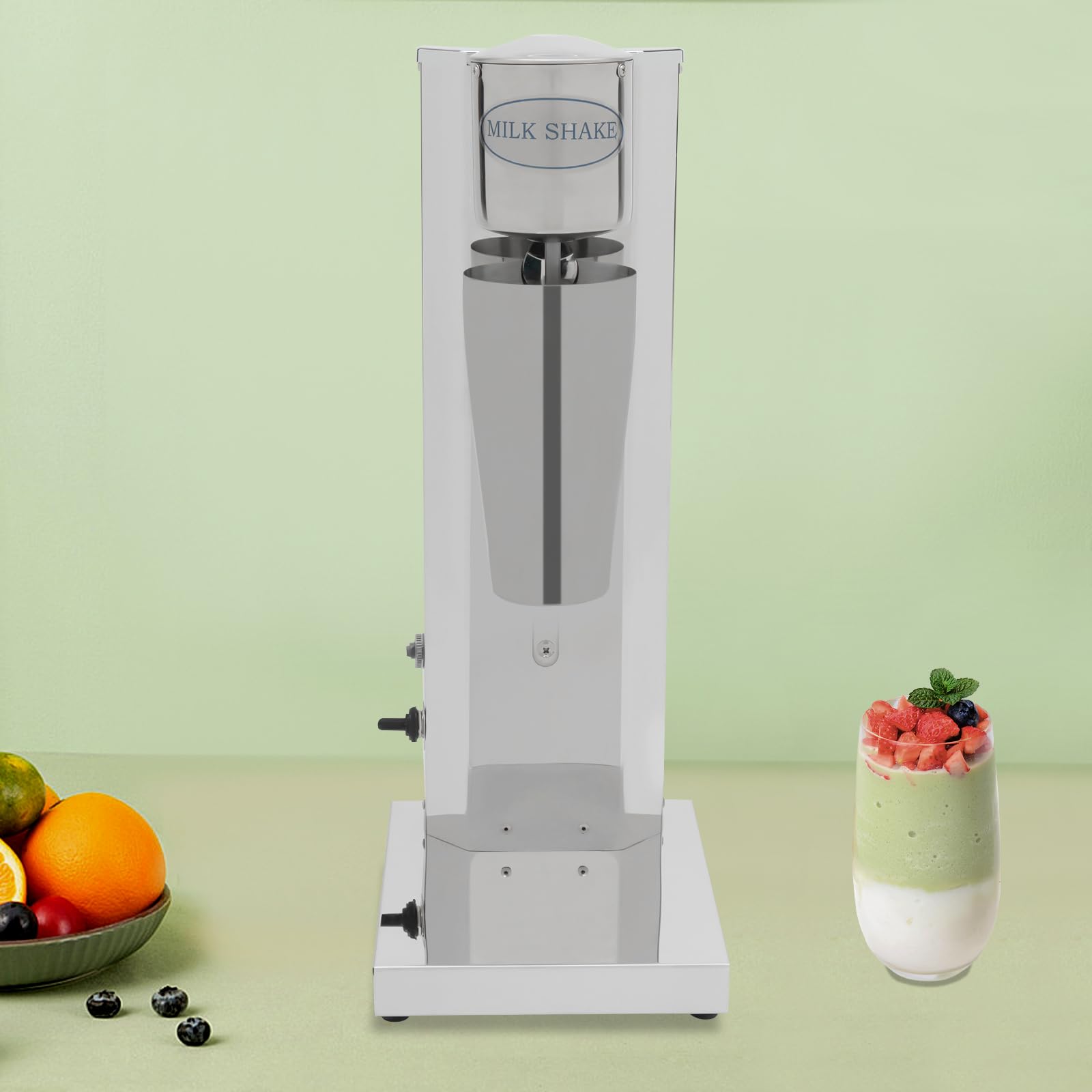 Drink Mixer 180w GeträNkemixer Mit 2 Geschwindigkeitsstufen 18000 U/Min 650ml Edelstahl Mischbecher Shaker Elektrisch FüR Milchtee Shop Cafe Und Restaurant