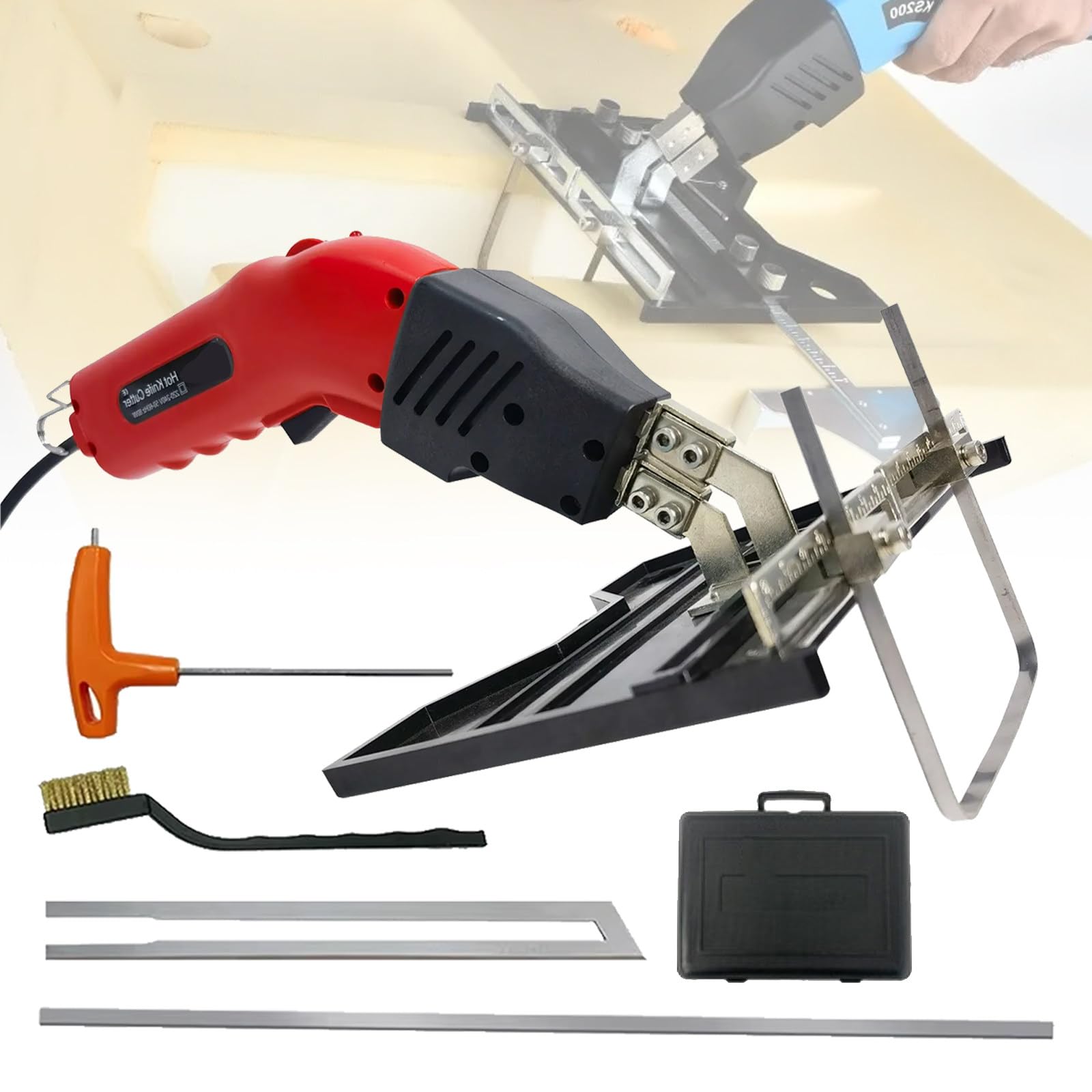 Herramienta de Corte de Espuma con Cuchilla Caliente, máquina de Corte de poliestireno eléctrico de 200 W para XPS EPS EPP EVA EPE KT Board PU Sponge