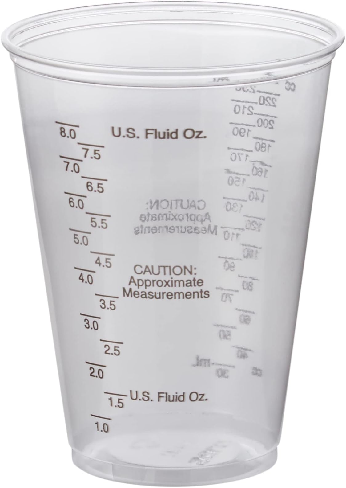 Solo Foodservice Dart TP10DGM 10 oz Graduated Medical Ultra Clear PET Plastic Cup (Case of 1000)