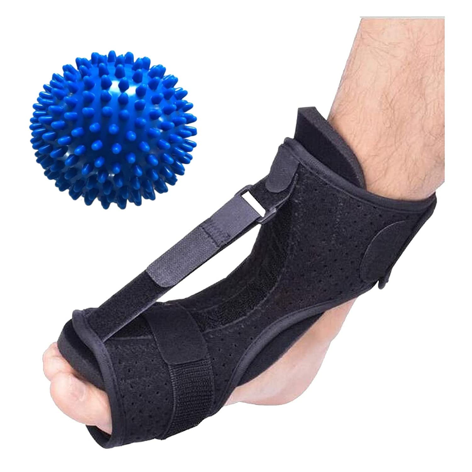 PEDIMEND Plantar Fasciitis Night Splint Drop Foot Orthotic Brace for Flat Feet, Heel, Arch Foot