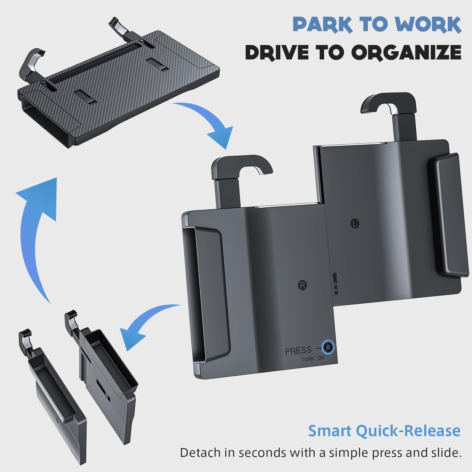 Auto-Tablett, Laptop-Schreibtisch für Lenkrad, Lenkradablage, praktisch zum Essen und Arbeiten unterwegs, ideal für Laptop, Tablet oder Telefon, Lenkradschreibtisch