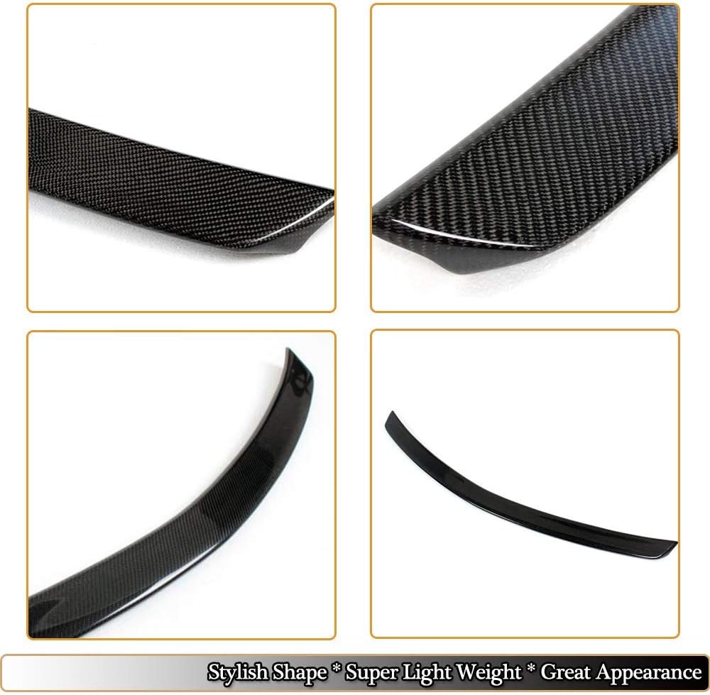 MCARCAR KIT Carbon Fiber Trunk Spoiler Compatible with 2008-2014 Benz C-Class W204 4 Door Sedan C180 C200 C250 C300 C63 Rear Spoiler Wing Lip Factory Outlet (Style A)