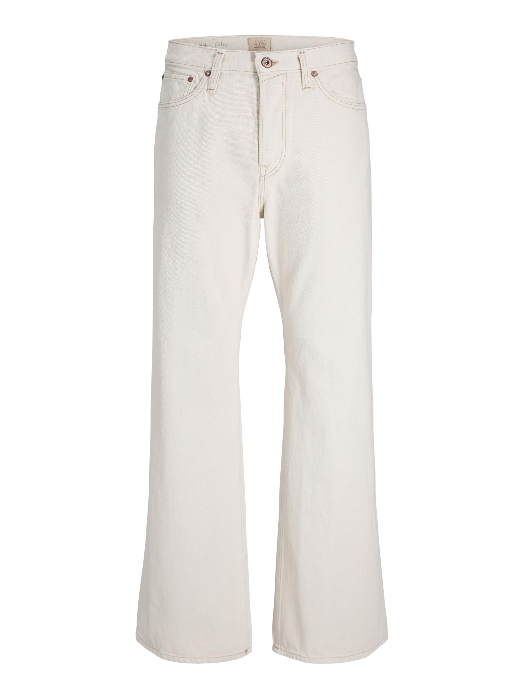 Jack And Jones Men's Cooper Flared Jeans - Ecru - 34W R