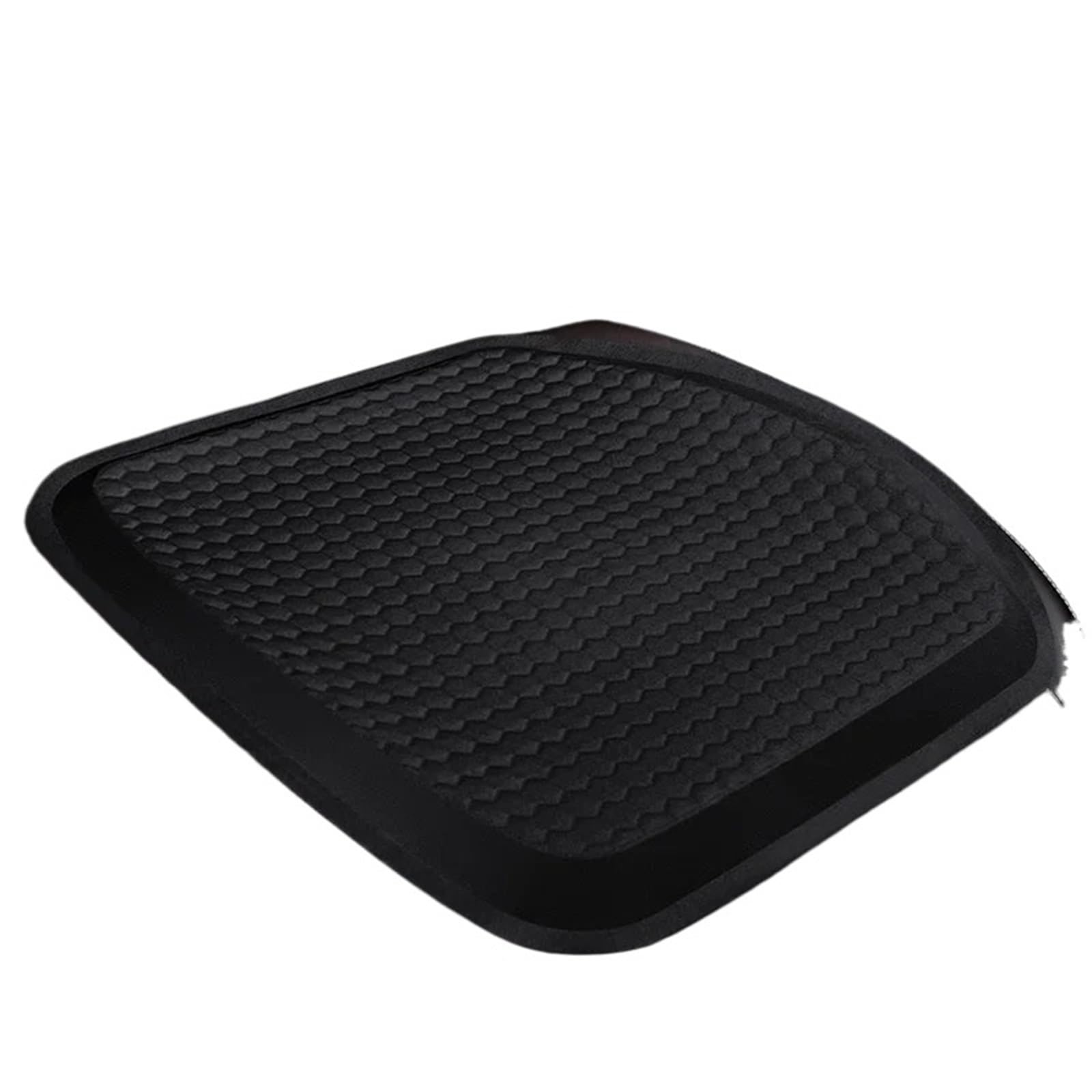 EGwvdgmb Gel Cooling Car Seat Cushion, GelCoolingCarSeatCushion2FacedHoneycombBreathableMatEasyCleanNonSlip(Black)