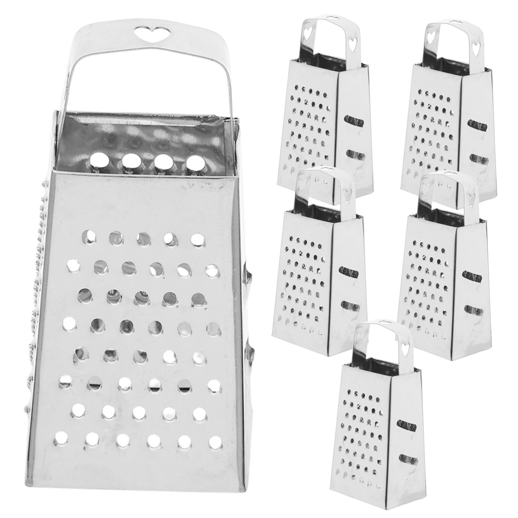 ABOOFAN Hand Cheese Grater Mini Box Grater Set Stainless Steel Slicer Shredder for Cheese Garlic Carrots