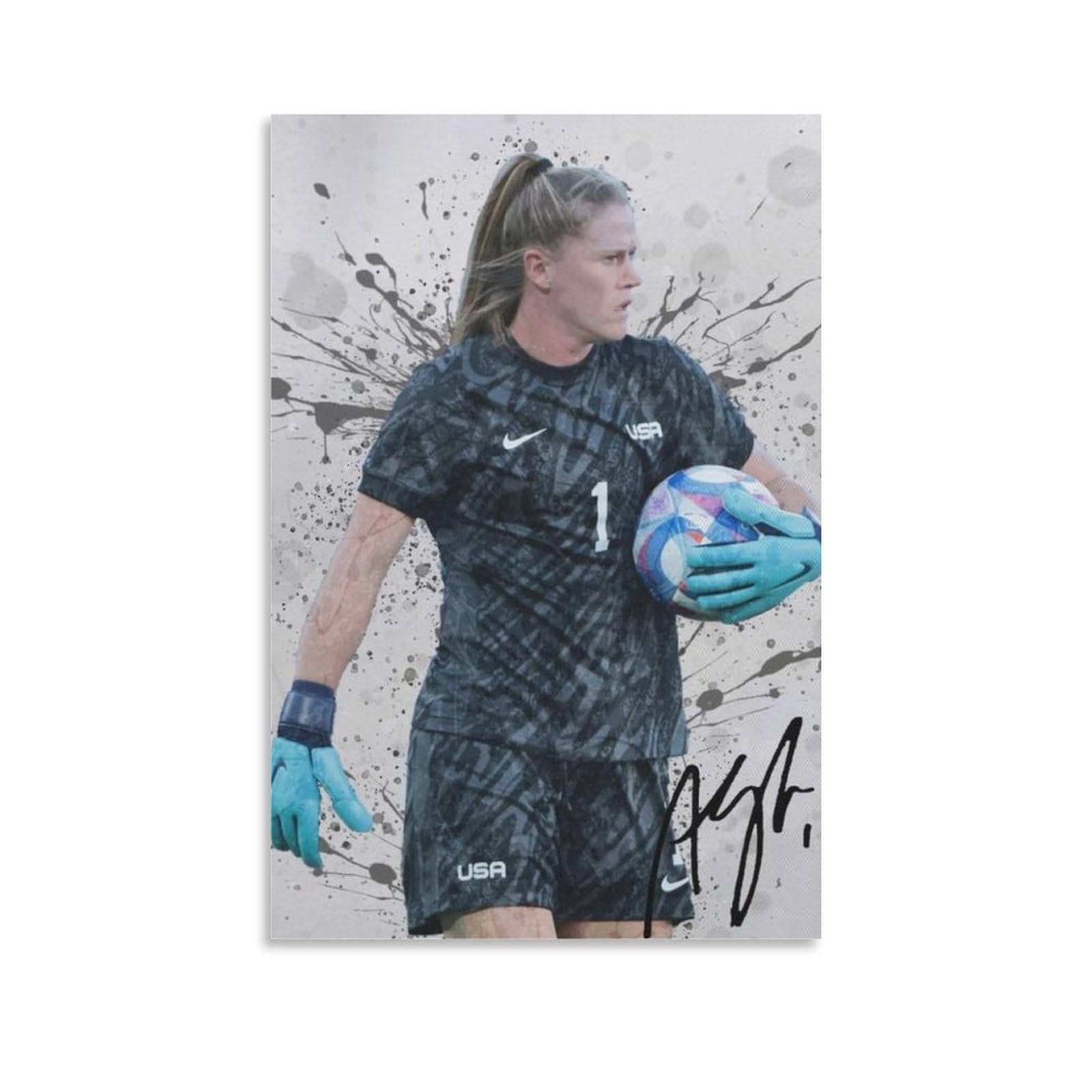FCOIN Alyssa Naeher Canvas Poster Print Photo Art Painting Canvas Poster Home Modern Decor Posters 12x18inch(30x45cm)