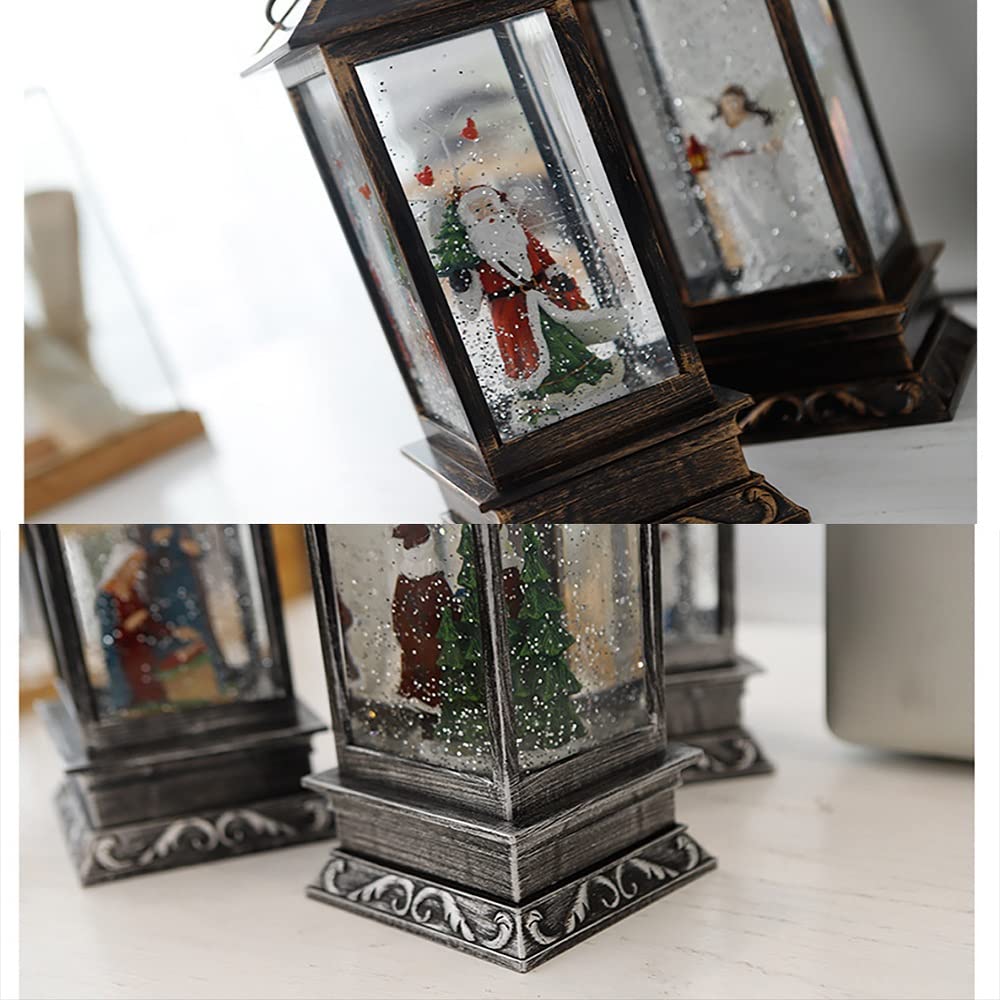 Amazon.co.jp: クリスマス スノードーム LEDライト 電池式