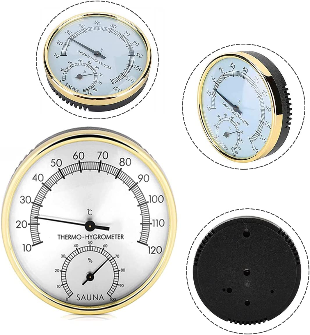 Cubo Sauna, 4 L Juego Completo Sauna Cubo Sauna con Cucharón Madera Pino Finlandés Accesorios Sauna Cubo Sauna Cubo Infusión (Cubo Sauna + Cucharón + Termómetro Higrómetro + Reloj Arena)