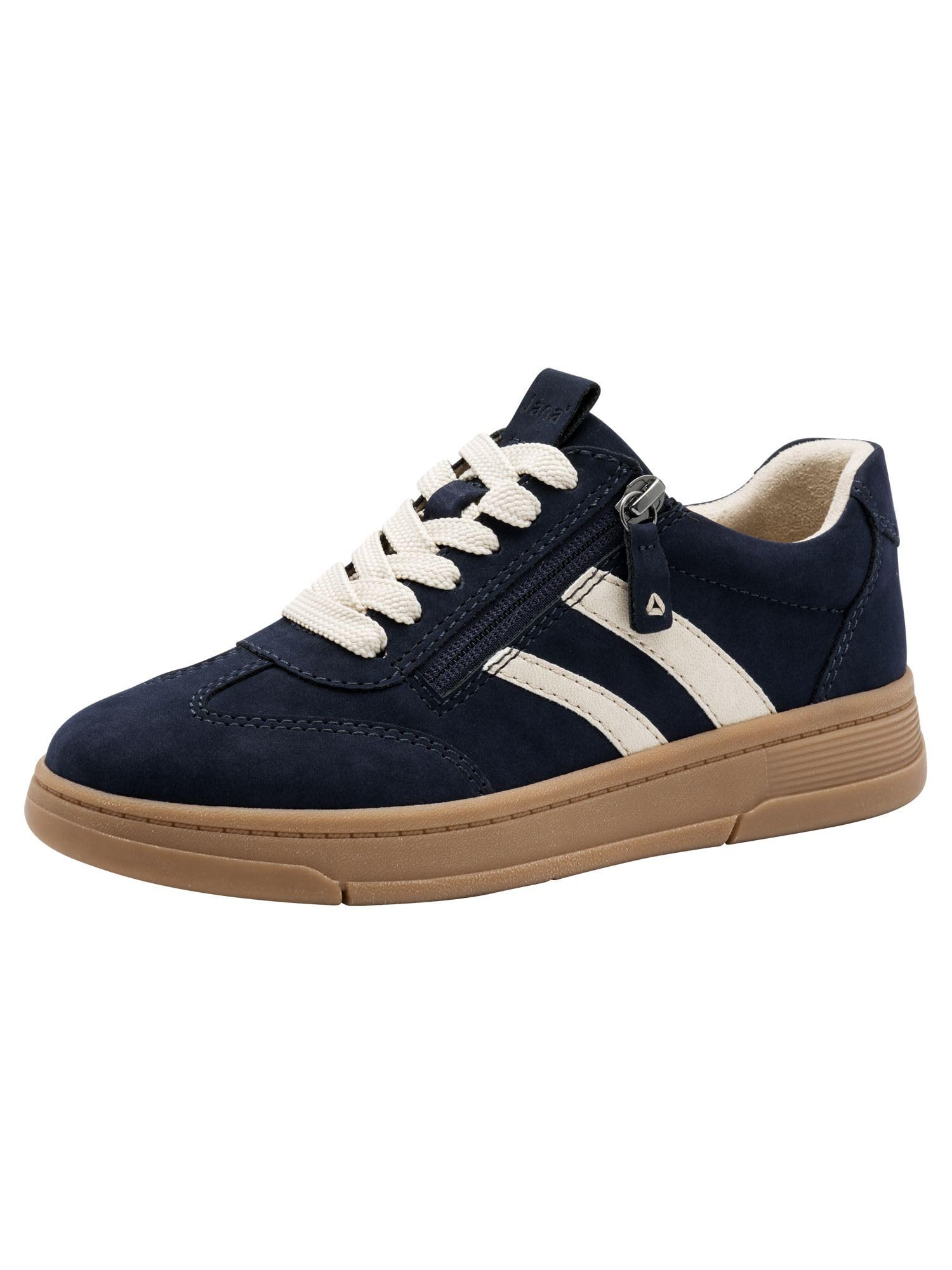 Jana Women’s Flat Sneakers Sporty Vegan, Navy Comb, 5 UK
