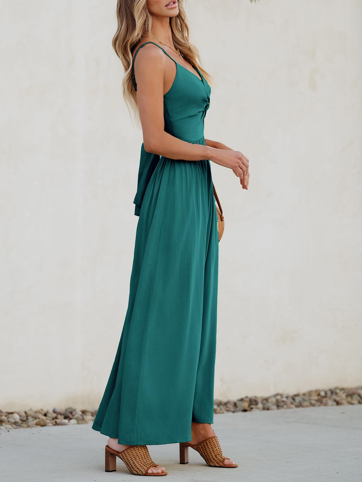 CUPSHE Abito Estivo da Donna con Scollo a V, Senza Maniche, Colore a Contrasto, Stampa Floreale, Mini Abito per Il Tempo Libero, Feste, Spiaggia, Cami