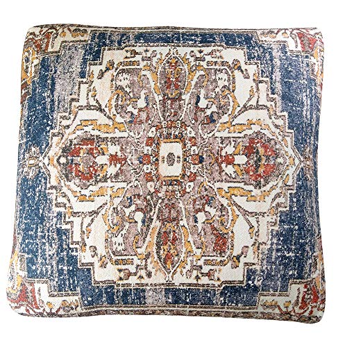 banqueta pashmina madeira digital print azul marrom besha