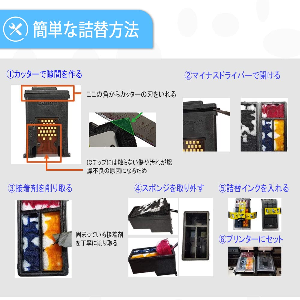 Canon 360 361 インクカートリッジ XL インクのチップス キャノンインク360 361 BC-360XL ( BC360XL