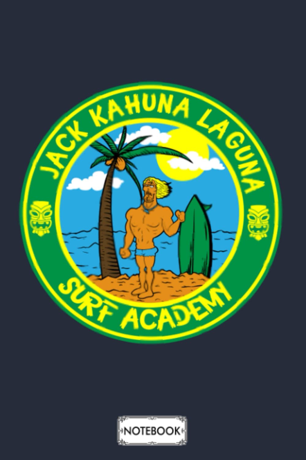 Jkl Surf Academy B48062 Notebook: Journal, Diary, Lined College Ruled Paper, Matte Finish Cover, Planner, 6x9 120 Pages