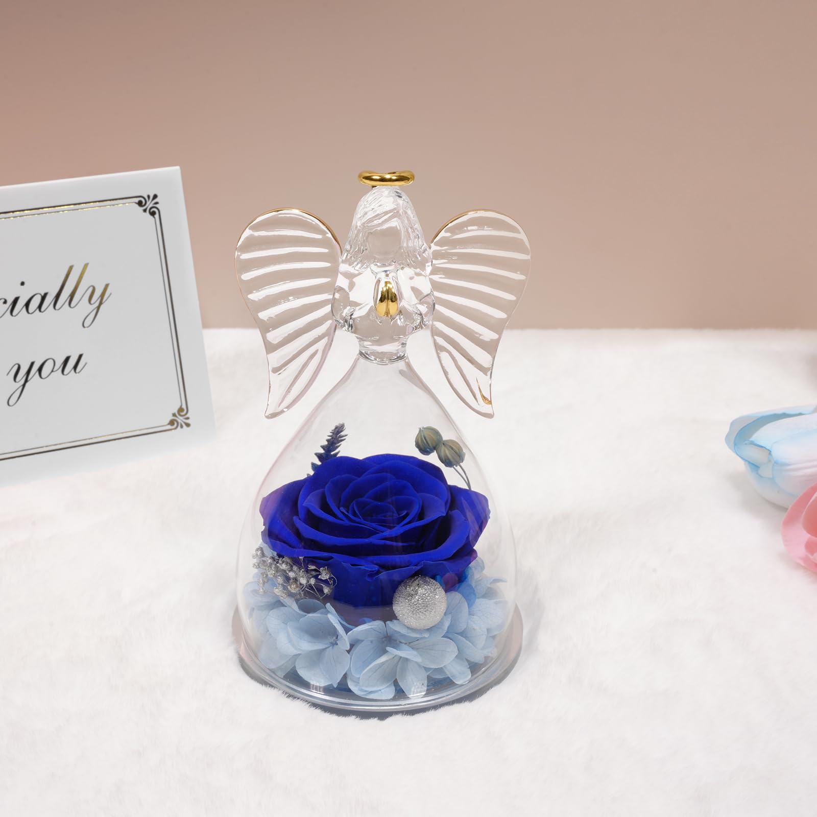 Mother's Day Gift Angel Figure, Glass Handmade Eternal