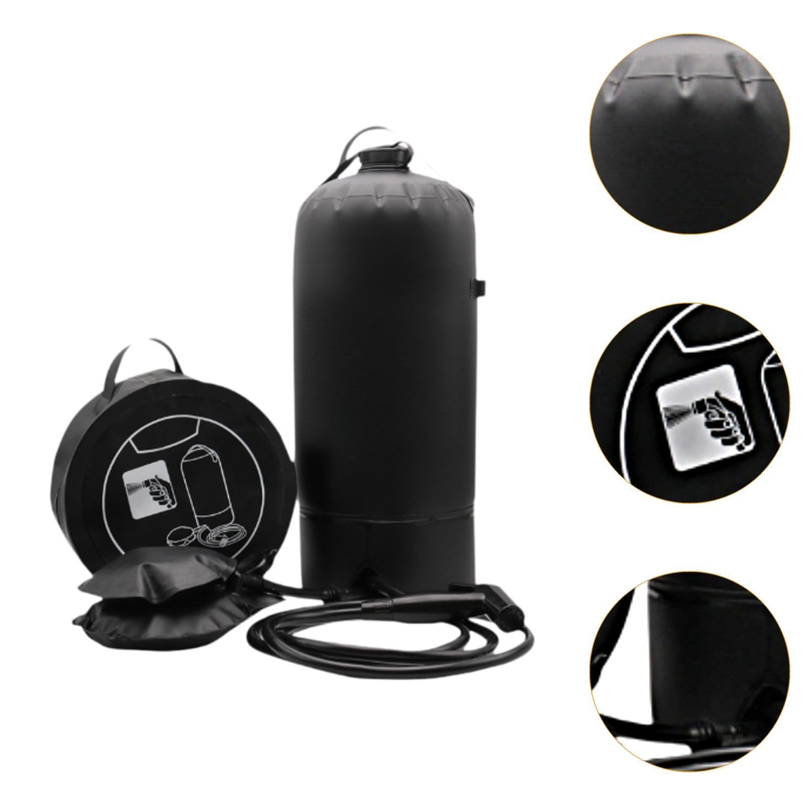 Menolana Camp Shower Camping Shower Bag Lightweight with Hose Fast Inflation Bathing Bag 11L for Traveling Lawn Outdoor Fishing Hiking