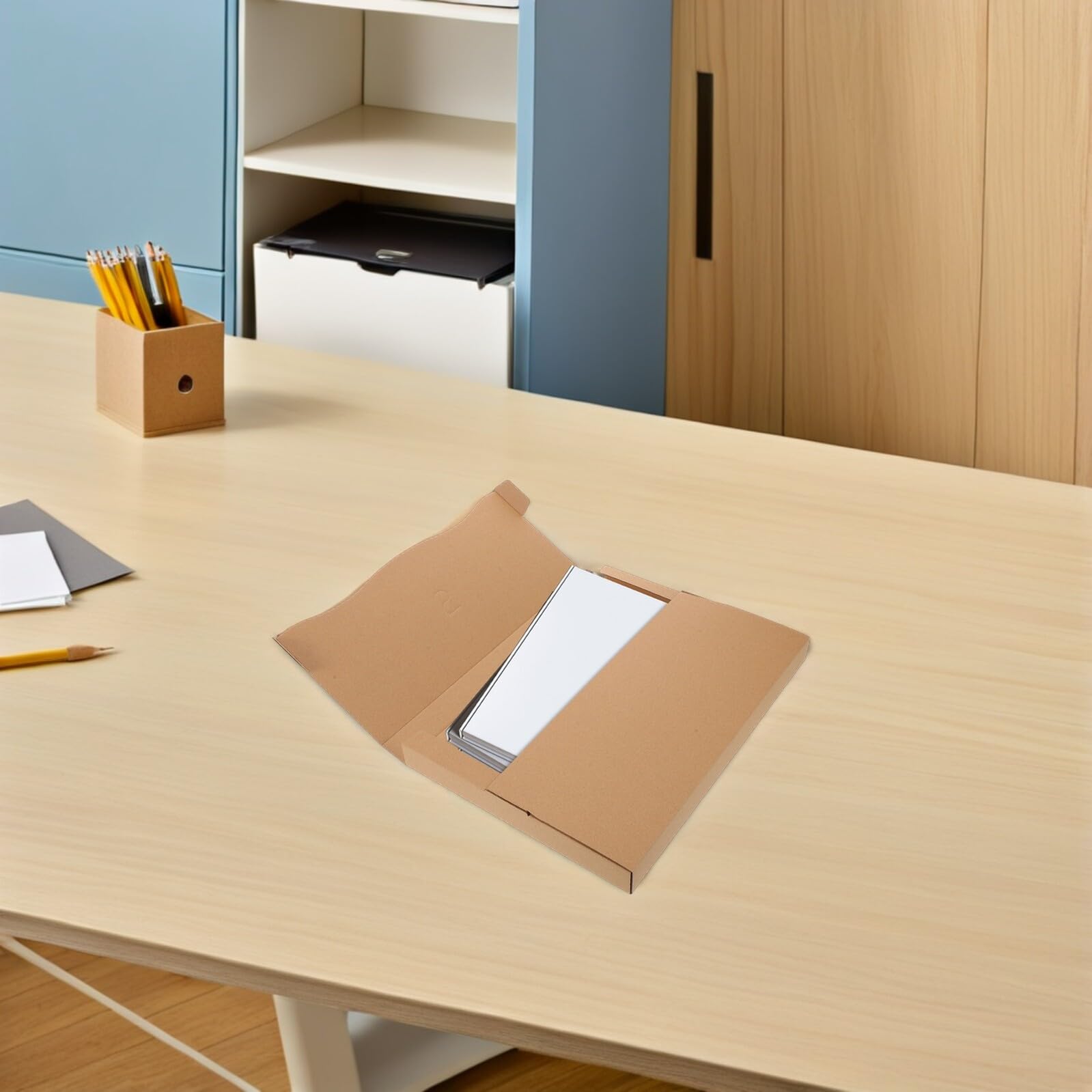 Scatole in Carta Kraft per Spedizione Album e Dischi in Vinile 310x226x28mm, Confezione da 20 Pezzi, Resistenti e Impilabili per Traslochi, Spedizioni e Stoccaggio