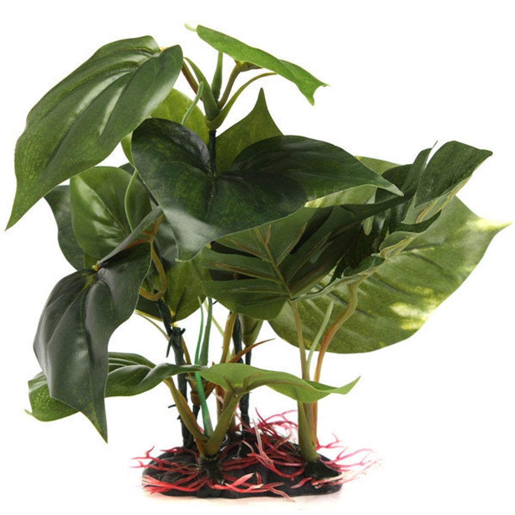 TOPAUP Fish Tank Plants Artificial Aquarium Plant Real Look Fish Tank Leaves Plastic Water Plants Decoration
