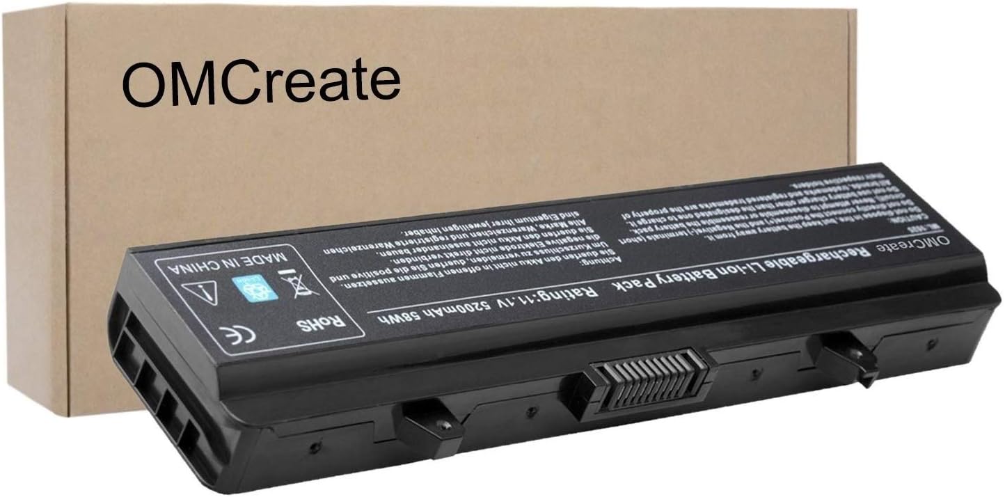 OMCreate Battery Compatible with Dell in-spiron 1525 1526 1545 1546 PP29L PP41L Series Vostro 500, fits P/N X284G / M911 / M911G / GW240 / RN873 / GP952 / RU586 / C601H / 312-0844