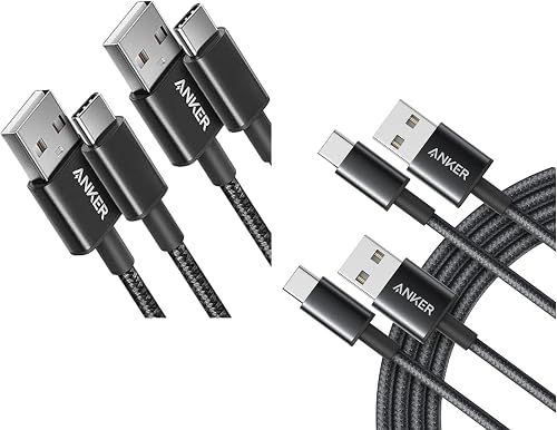 Anker cable USB C (2 unidades, 6 y 3 pies) carga rápida