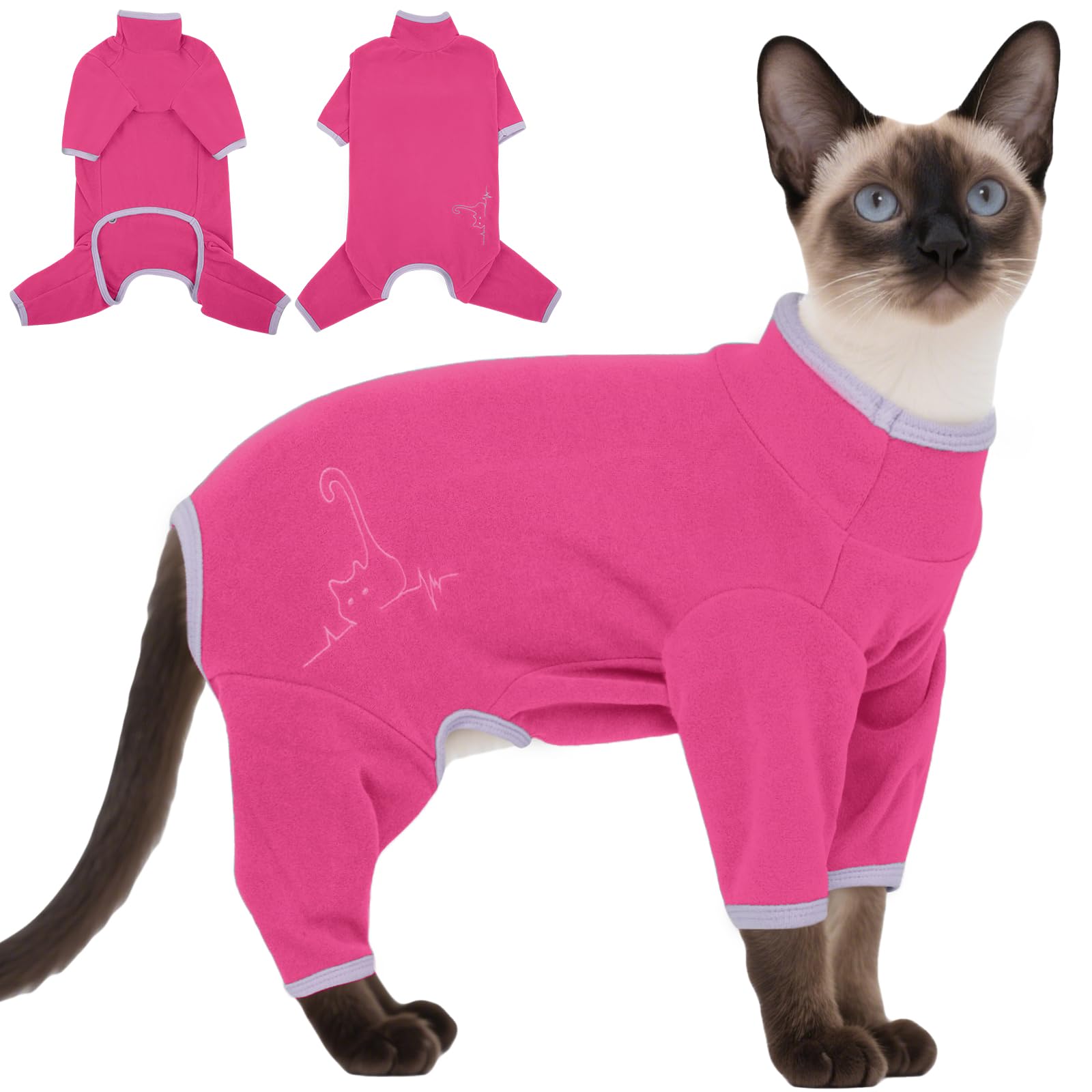 Photo 1 of DENTRUN Cat Recovery Suit Bright Pink size m