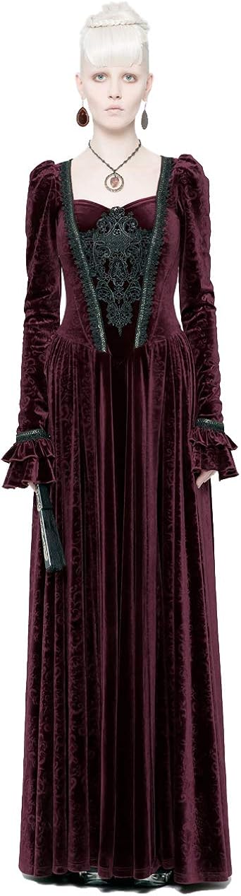 Victorian velvet dress Outlet