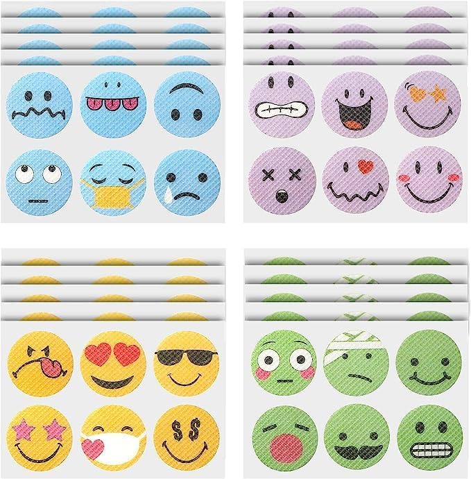 Ncry Mosquito Patches, Mosquito Sticker for Kids Adults, Natural Citronella Patches, Bug Insect Repellent Patches for Kids & Adults, Natural Plant Extraction. (Emoji, 36)