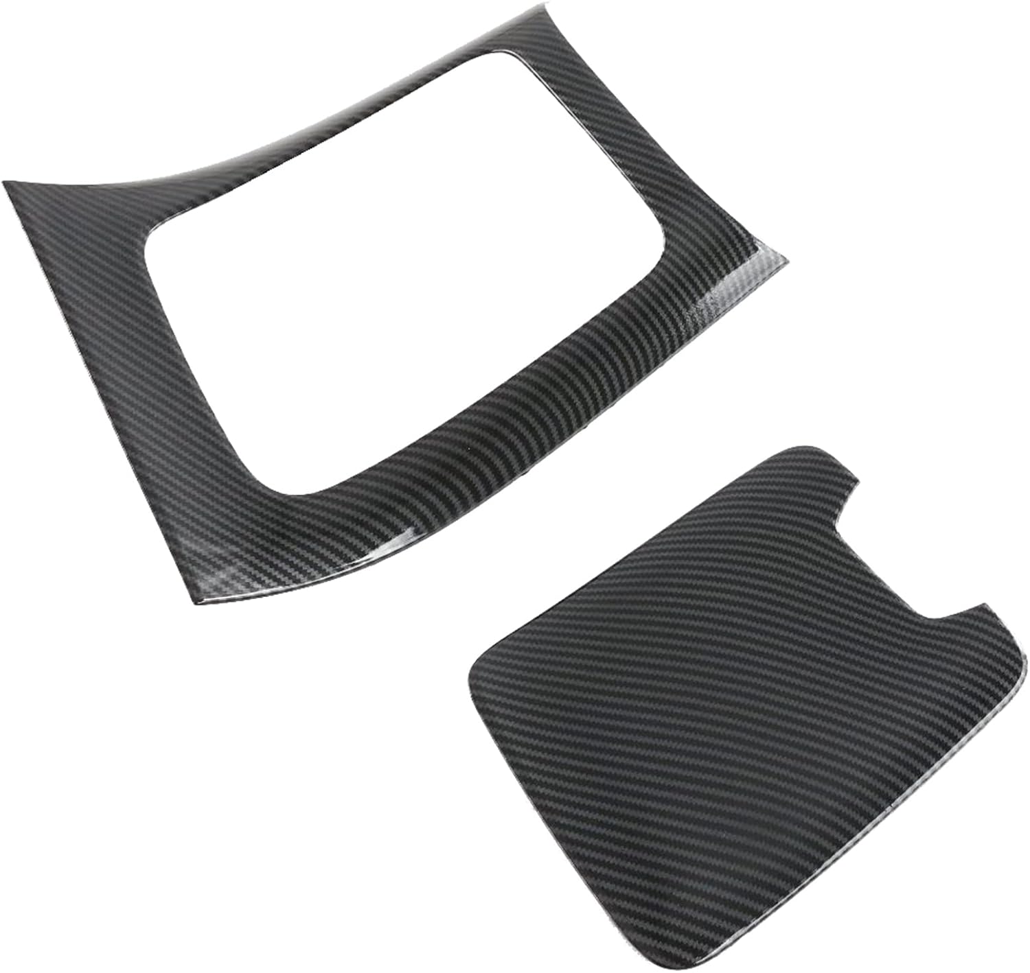ITrims for Mercedes Benz C-Class W206 2022 2023 Accessories Gear Shift Box Panel Cover Trim Auto Styling Decoration Sticker Carbon Fiber ABS 2PCS LHD
