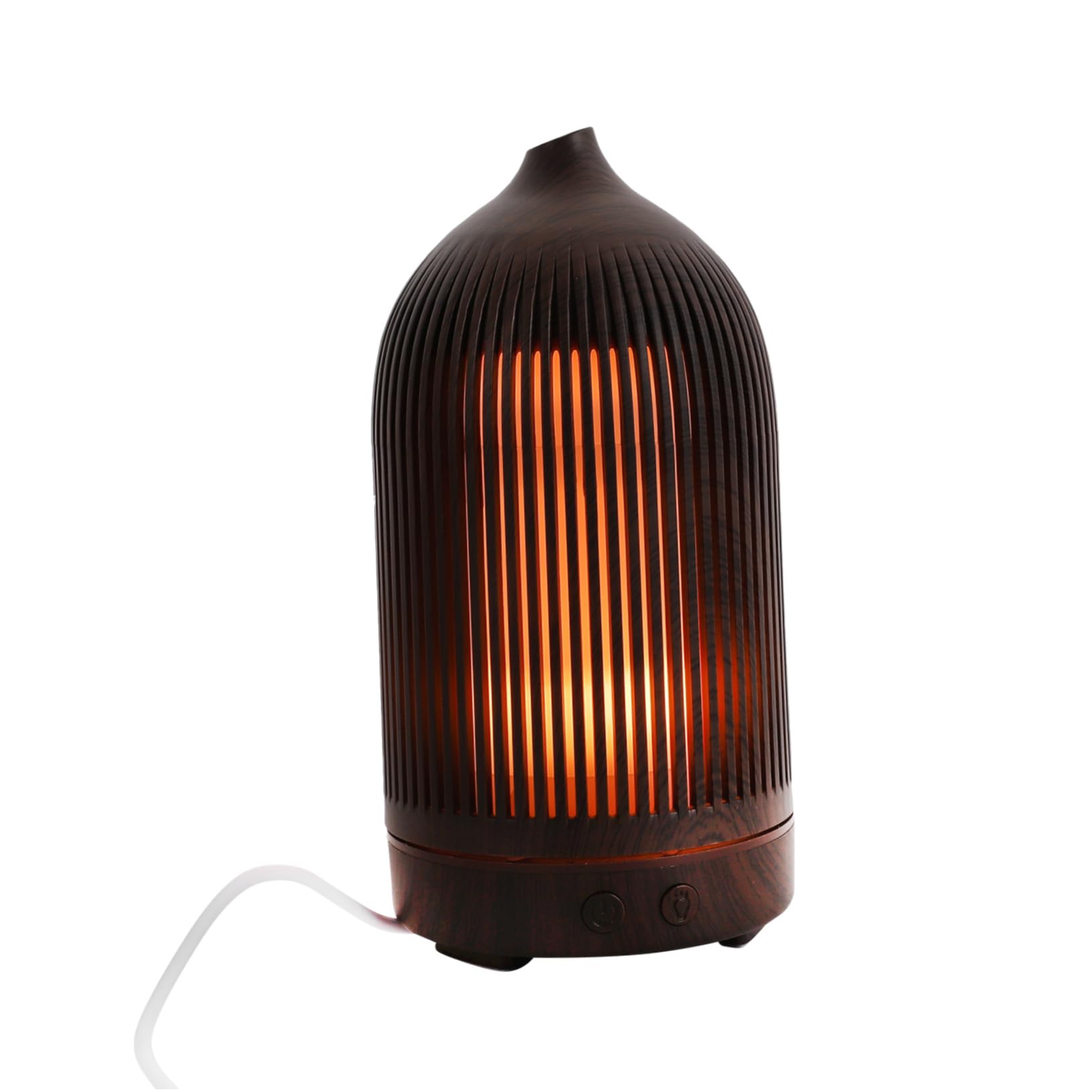 Diffuseur d'aromathérapie mini 5V BESTYASH en bois et PP avec LED colorée