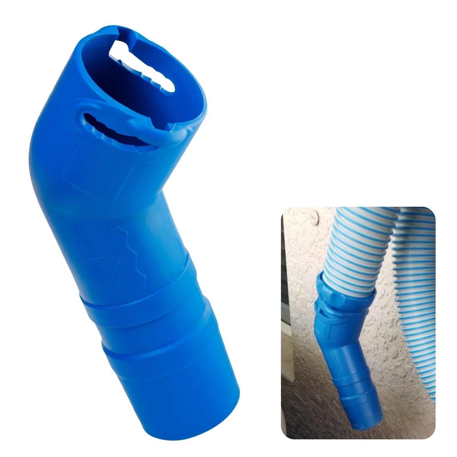 Photo 1 of 1 Pc R0532400 Cleaner Twist-Lock 45-Degree Elbow Extension, Fit for Baracuda T5 Duo & Zodiac MX6/MX8 Suction Side Automatic Pool Cleaners, Fit into Pool Wall Tightly to Operate Sweeper or Skimmer