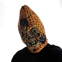 Full Face Scary Burn Corn Mask for Cosplay Latex Mask Horror Masquerade Adult Halloween Props