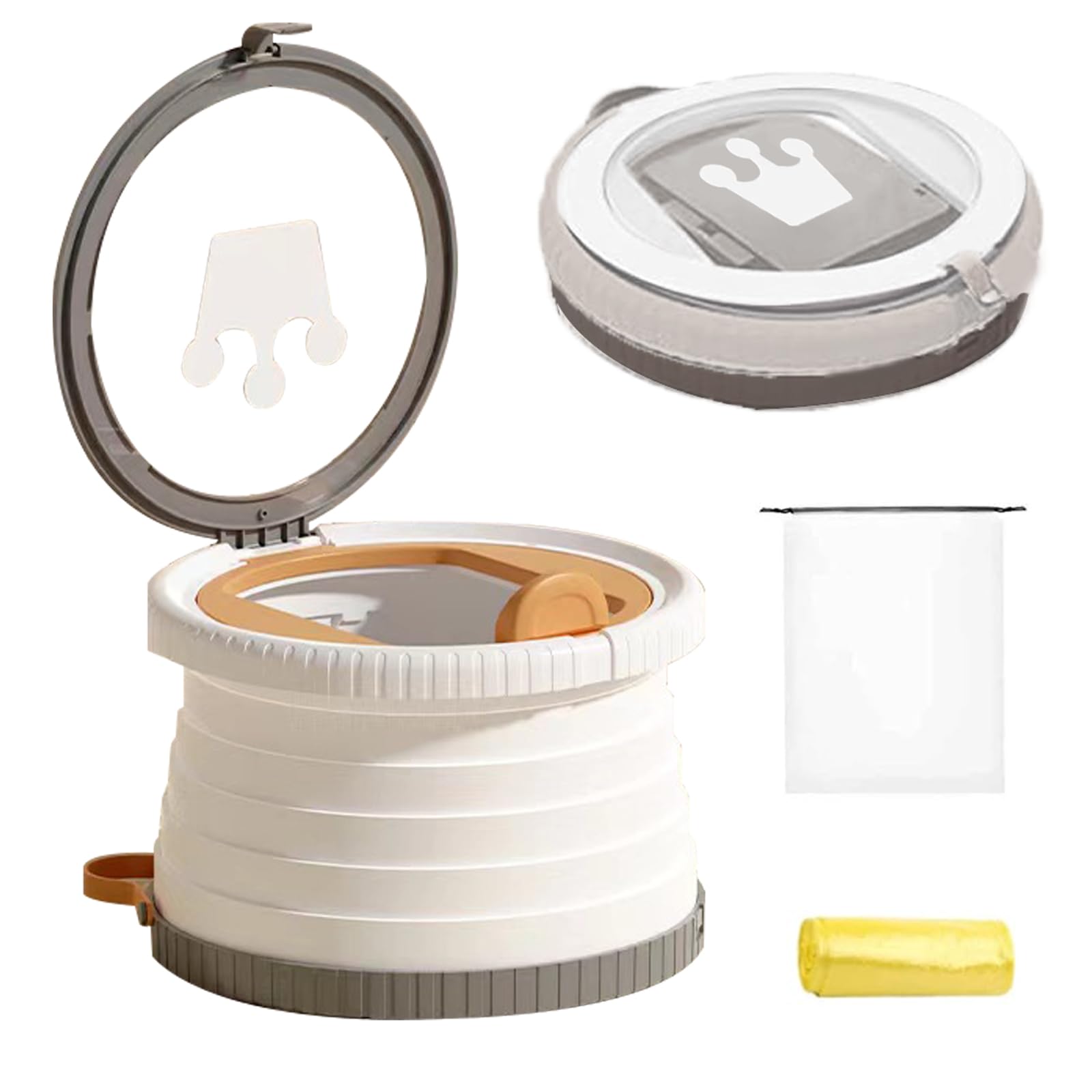 Töpfchen Falttoilette Kinder,Reise Töpfchen für Kinder,Tragbare Kinder Reise Töpfchen,Mobile Toilette Kinder,Potty Training Toilet,Geeignet für Innen- und Außen-, Reisen, Ausflug und andere Anlässe