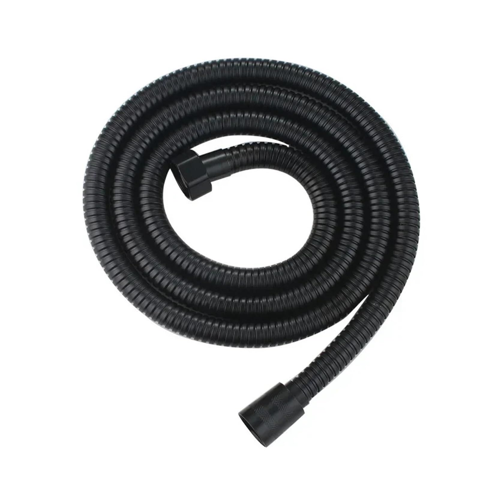 Accesorios for mangueras de Ducha, extensión de mangueras de jardín, Tubo 304 Negro/Plateado, Flexible, for baño, Tubos Largos Extensibles for el hogar(Silver,1.5m)