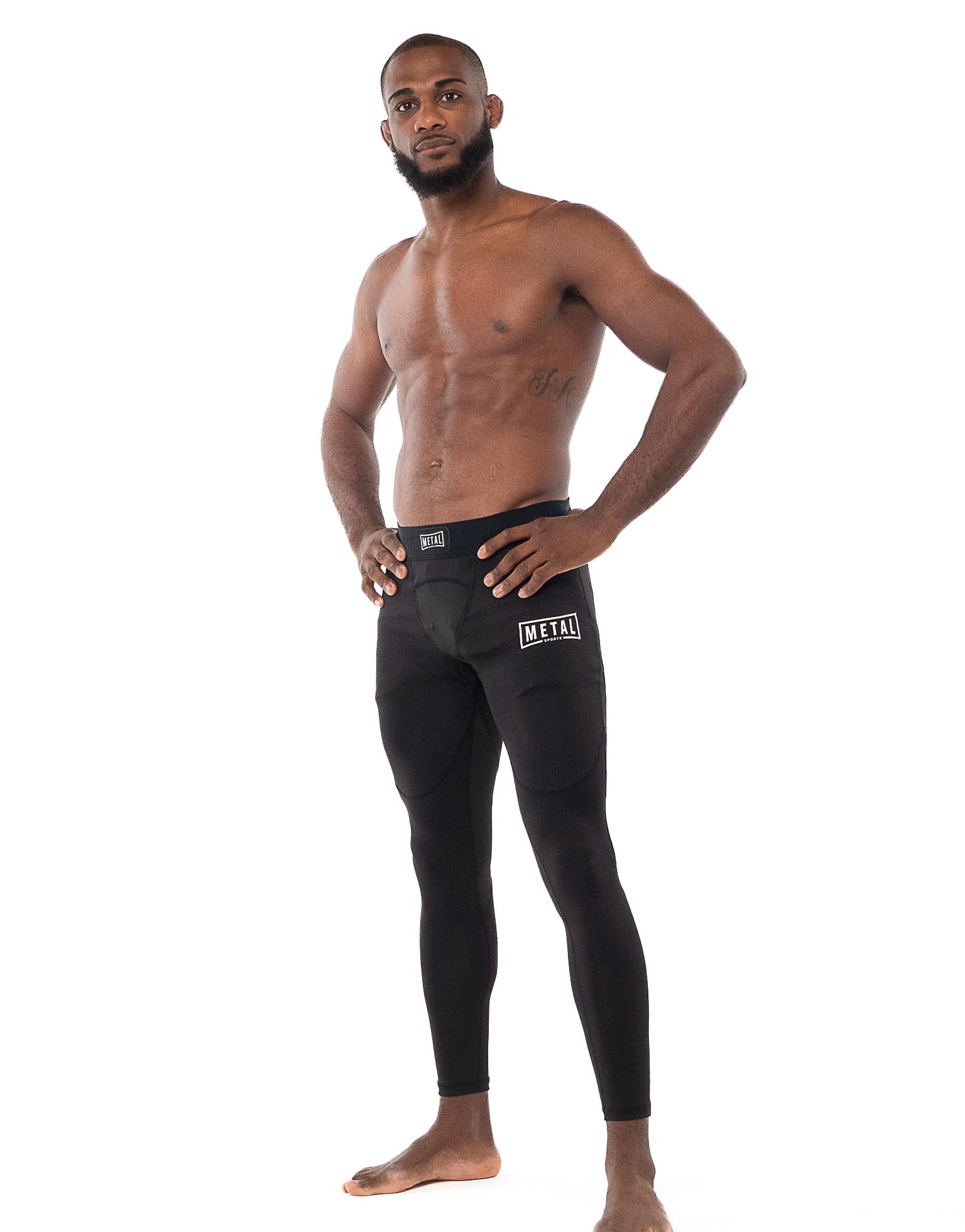 Metal Boxe - Legging Compression Homme, Pantaloni Sportivi Uomo