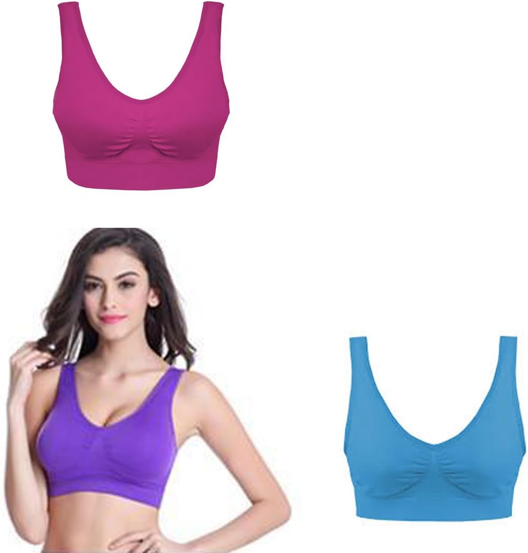 Simply Gorgeous3 Pack of Simply Gorgeous Ultra Comfort Seamless Sport Style Bra