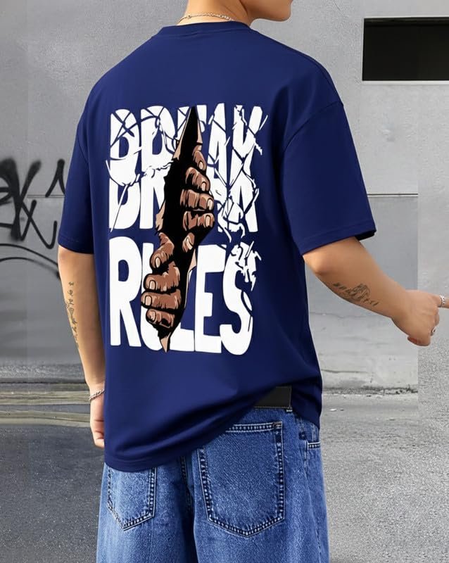 Image of AUSK Baggy Hip-Hop T-Shirt for Men - Graphic Printed T Shirts || Oversized Men Tshirt || T-Shirts