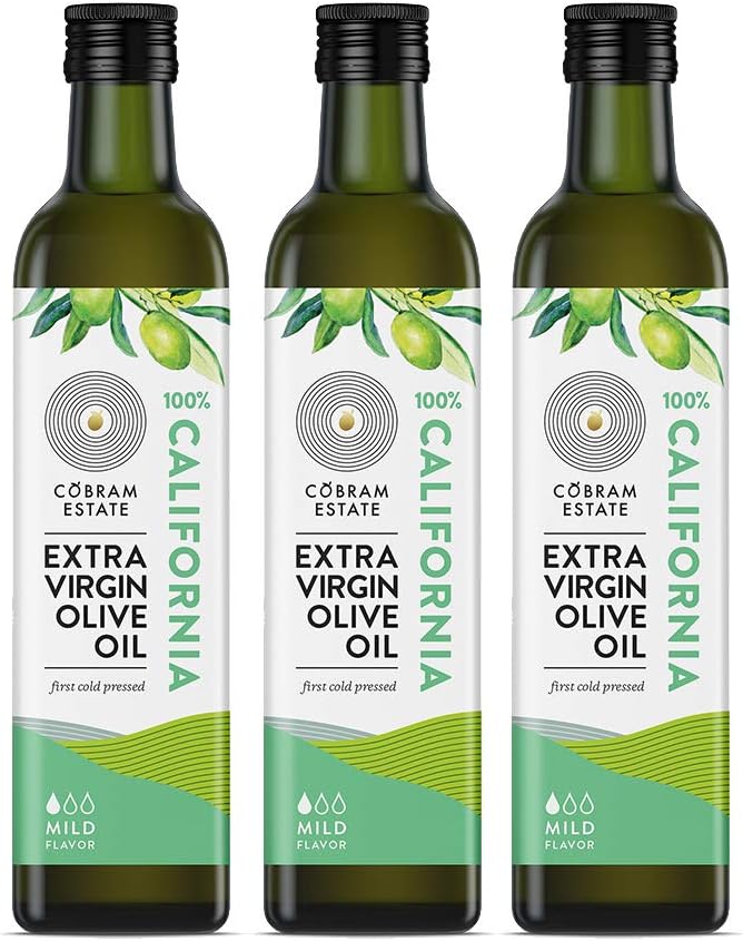 Pack of 3 - Cobram Estate Evoo Olive Oil, 12.7 Fl Oz (Extra Virgin, Cali Essentials Mild)