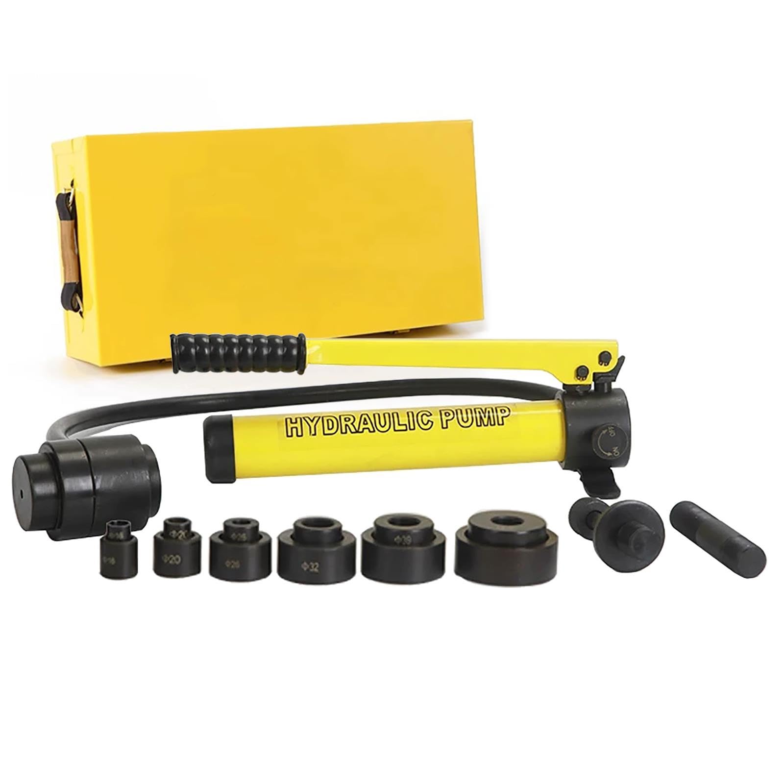 Kit Punzadora Hidráulica Manual Punzonadora Chapa De 15 Ton 6 Matrices