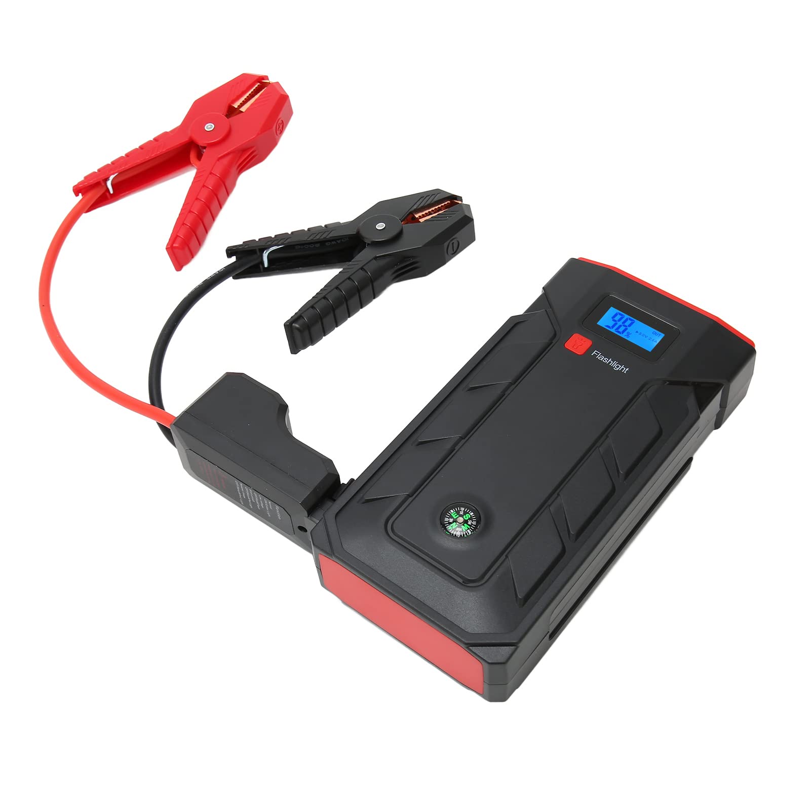 Avviatore di Emergenza per Auto Portatile, Funzione POS Avviatore di Emergenza per Auto con più Porte di Picco 2000A 100‑240 V per Motori Fino a 6,0 L per Auto (Spina UE)