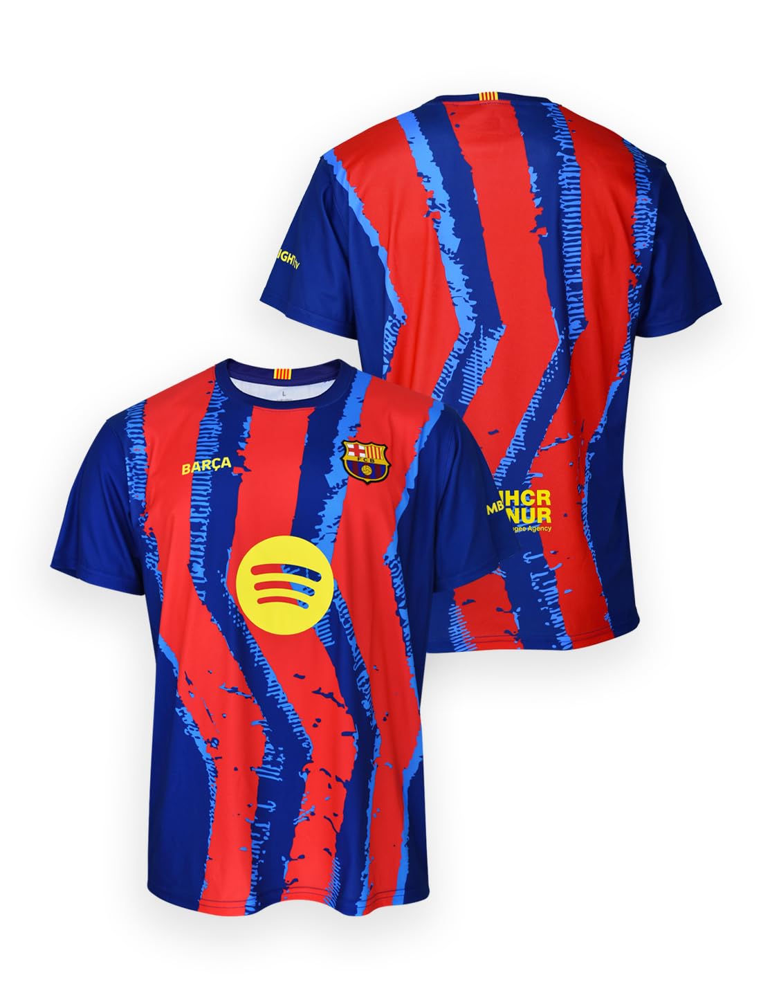 FC Barcelona Koszulka czwarta drużyna dla dorosłych Sezon 25/26, Oficjalna replika, Unisex, Blaugrana, Rozmiar M, Okrągły dekolt, Poliester