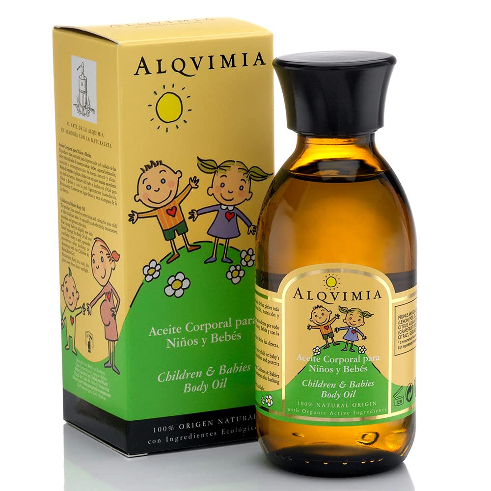 Alqvimia | Körper Öl für Kinder und Babys | Baby Oil, Ideale Pflege und Schutz für Empfindliche Kinderhaut | 150 ml